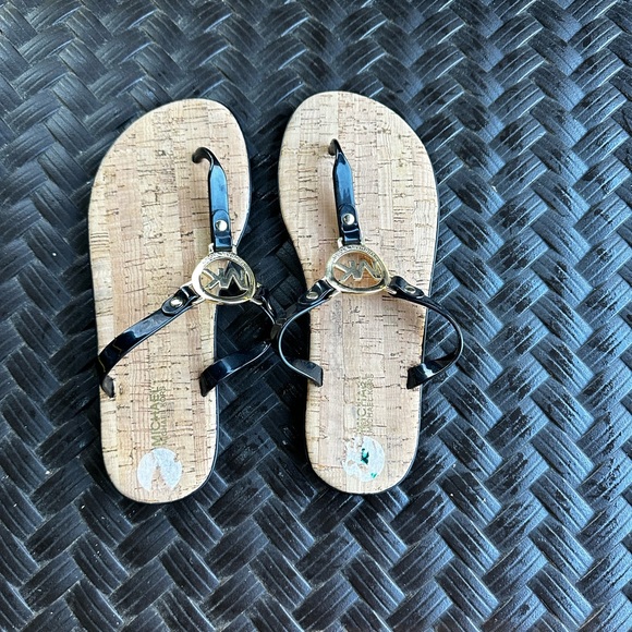 MICHAEL KORS SANDALS BLACK NWT SIZE 9 - Picture 3 of 6